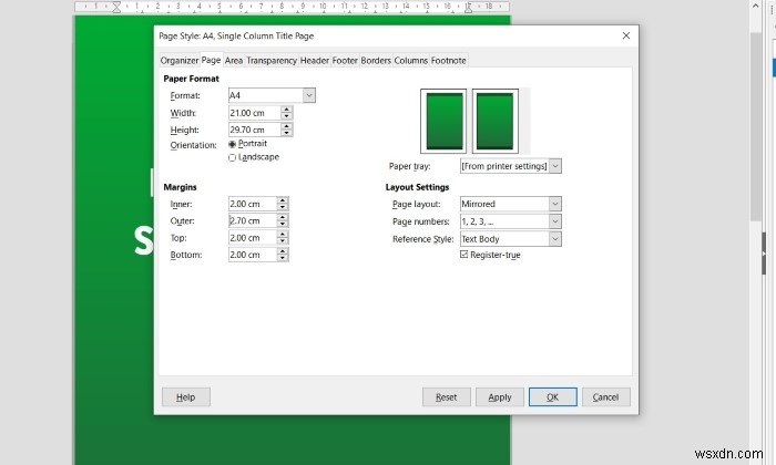 LibreOfficeのページスタイルを活用して、より洗練されたドキュメントを作成する方法