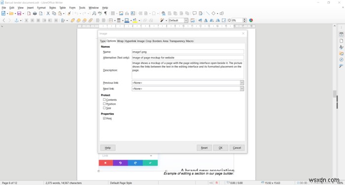 LibreOffice 7でアクセシブルなドキュメントを作成する方法