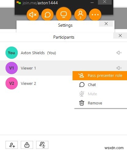 オンライン会議でプレゼンター権限を渡す方法【Webex・Zoom・GoToMeeting・Google Meet・Join.me対応】