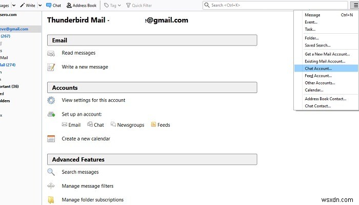 Mozilla Thunderbirdで連絡先とチャットする方法|Google Talk・Twitter・IRC・XMPPの設定ガイド