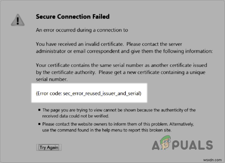 「SEC_ERROR_REUSED_ISSUER_AND_SERIAL」エラーの原因と解決方法を徹底解説