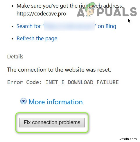 INET_E_DOWNLOAD_FAILUREエラーの原因と7つの解決方法