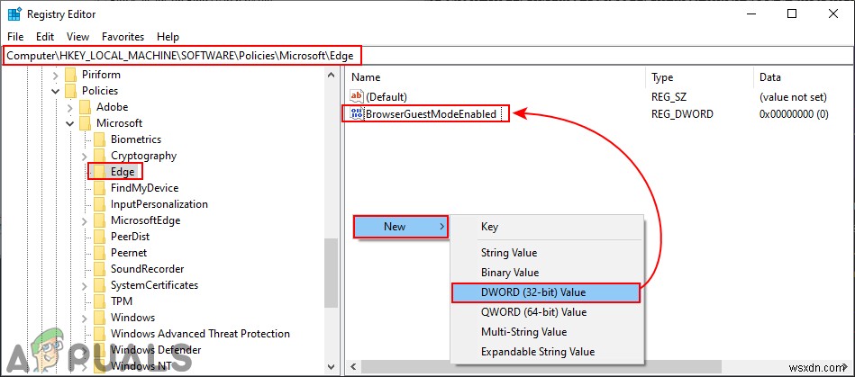 Microsoft Edgeのゲストモードを無効にする方法【レジストリ・グループポリシー】