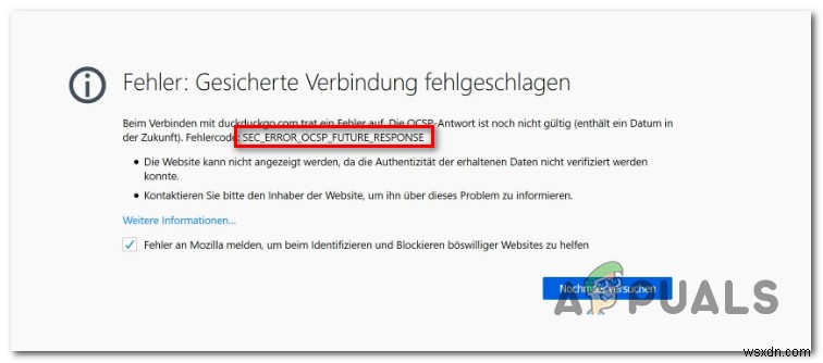 Firefoxエラー「SEC_ERROR_OCSP_FUTURE_RESPONSE」の原因と4つの修正方法