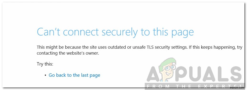 Microsoft Edgeで「このページに安全に接続できません」と表示される場合の対処法
