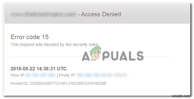 【解決】エラーコード15「このリクエストはセキュリティルールによってブロックされました」の直し方