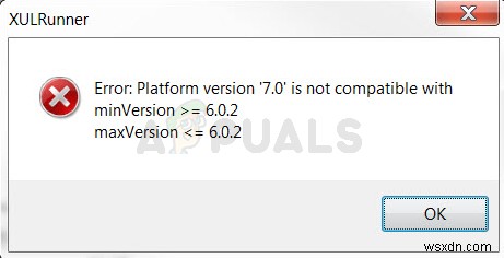 【解決】Firefoxで「XULRunnerエラー：プラットフォームのバージョンに互換性がありません」と表示されたときの対処法