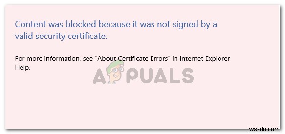 【解決】「有効なセキュリティ証明書によって署名されていないため、コンテンツがブロックされました」エラーの対処法
