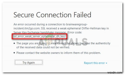 【解決法】SSL_ERROR_WEAK_SERVER_EPHEMERAL_DH_KEYエラーの原因と対処方法