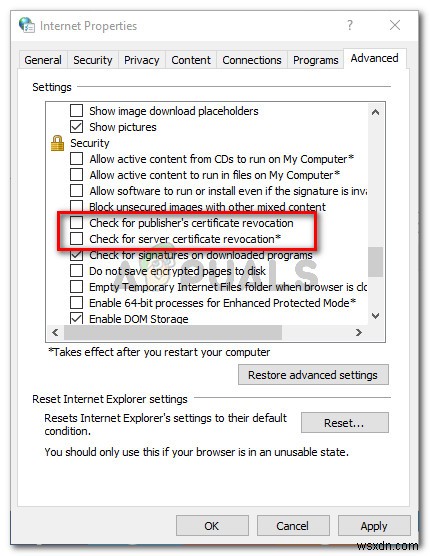 「このWebサイトのIDまたはこの接続の整合性を確認できません」エラーの修正方法
