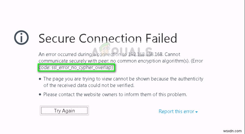 FirefoxでSSL_ERROR_NO_CYPHER_OVERLAPエラーが出たときの原因と直し方