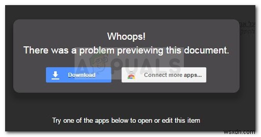【解決済み】Googleドライブ・Gmailで「このドキュメントのプレビューで問題が発生しました」エラーが出たときの対処法