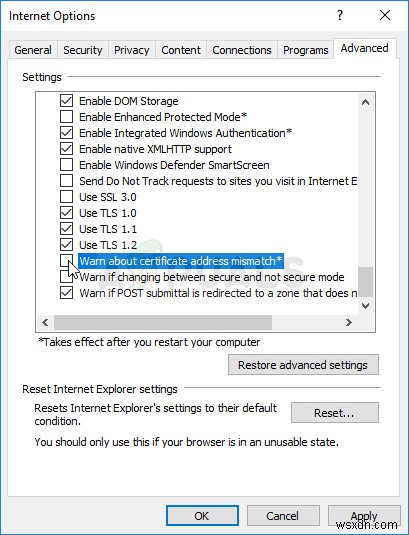 Windows 10のInternet Explorerで「安全なコンテンツのみが表示されます」エラーを修正する方法