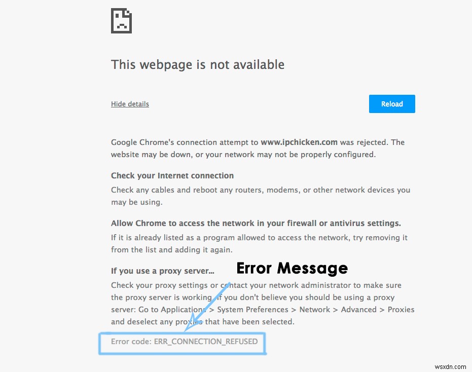 Google Chromeの「ERR_CONNECTION_REFUSED」エラーを解決する方法