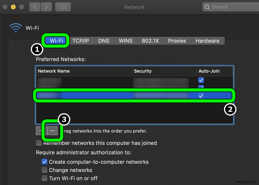 macOSでWi-Fiネットワークを忘れる(削除する)3つの方法