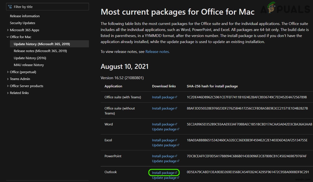 macOSで「アプリケーションMicrosoft Outlookを開く権限がありません」と表示される場合の対処法