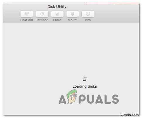 【解決法】Macでディスクユーティリティが「Loading disks」のまま読み込まないときの対処方法