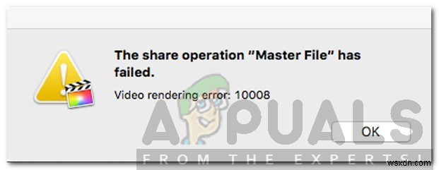iMovieの「ビデオレンダリングエラー:10008」を解決する方法