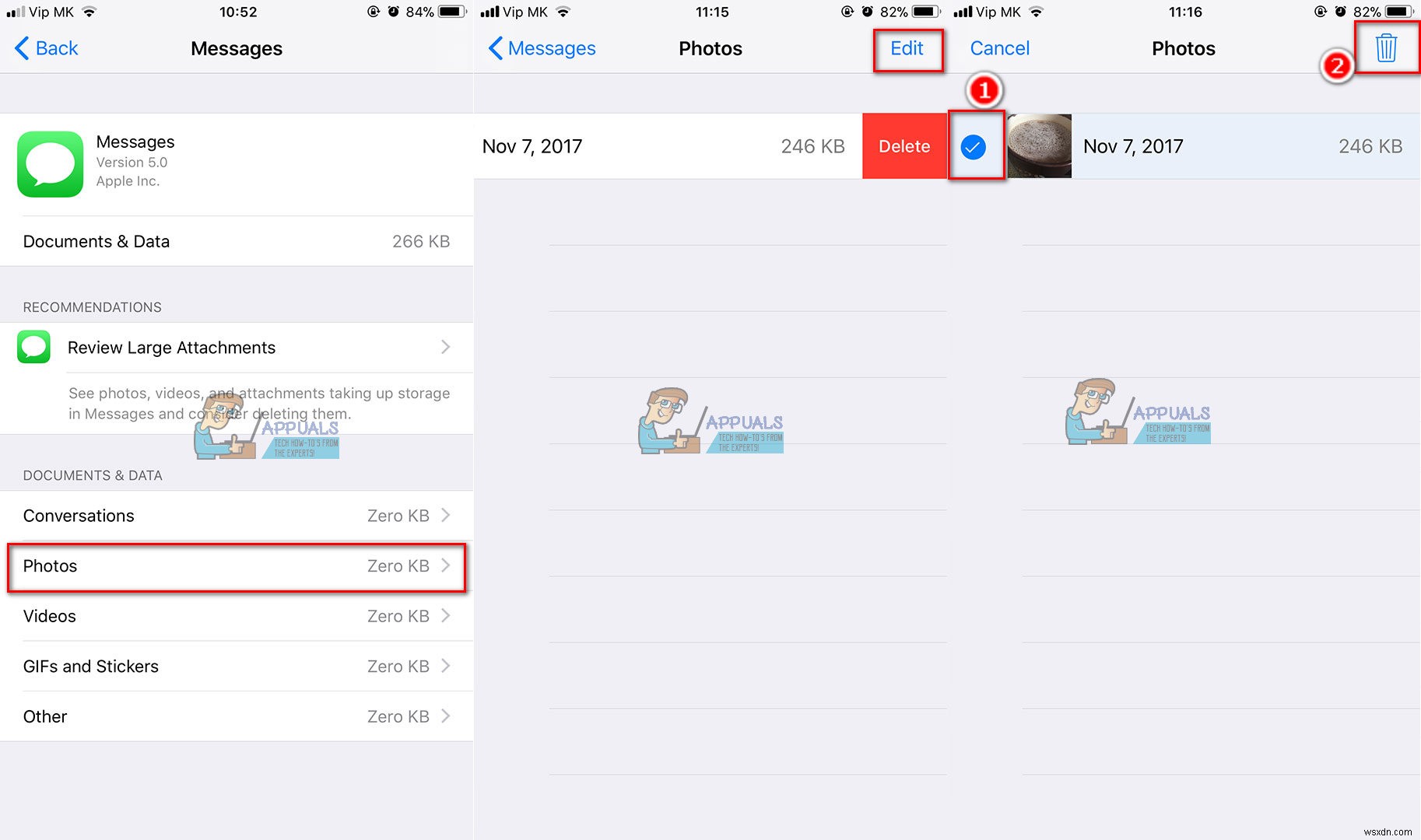 iOS 11でiPhoneのメッセージから「書類とデータ」を削除してストレージを空ける方法