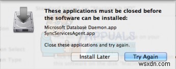 MacでOffice 2011をアップデートする前にSyncServicesAgentを終了する6つの方法