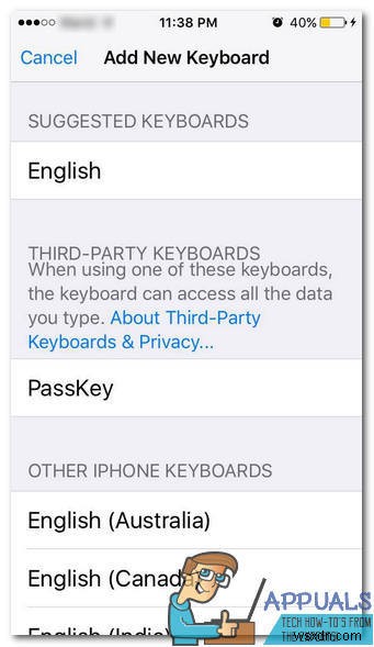 指紋ログイン：iOS用PassKeyパスワードマネージャー