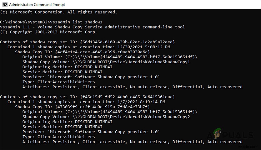 【解決】VSSエラー0x8004231f「ボリュームスナップショットの作成に失敗しました」の修正方法