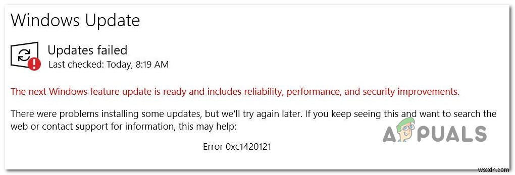Windows Updateエラー「0xc1420121」の原因と対処法を徹底解説