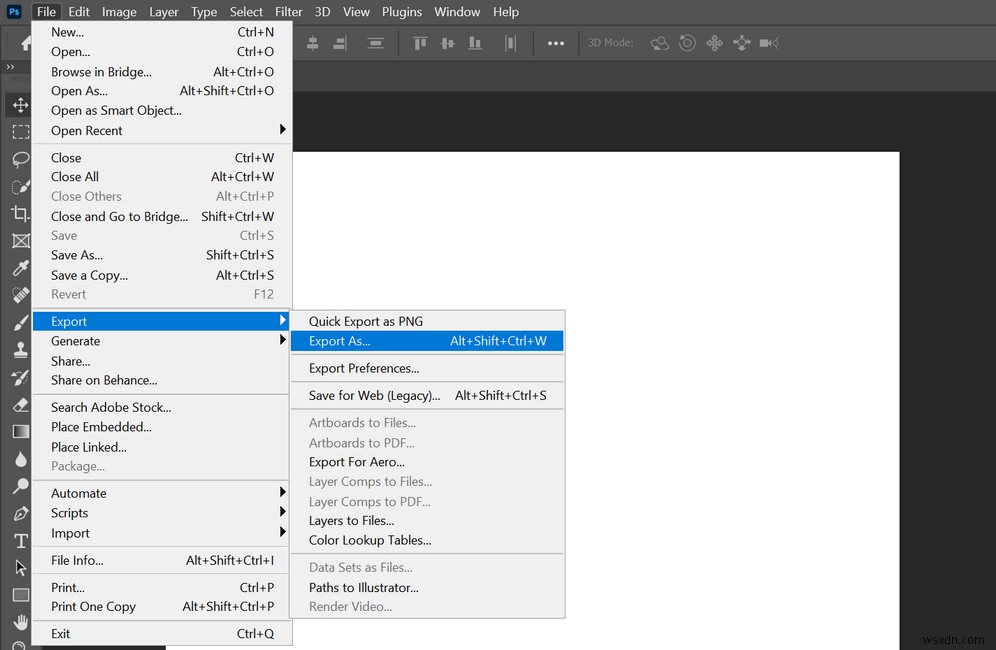 Adobe Photoshopで「ファイルを書き込めませんでした。不明なエラーが発生しました」が出たときの修正方法