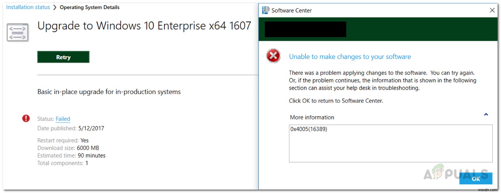 Windowsアップグレード時の0x4005(16389)エラーの原因と直し方を徹底解説