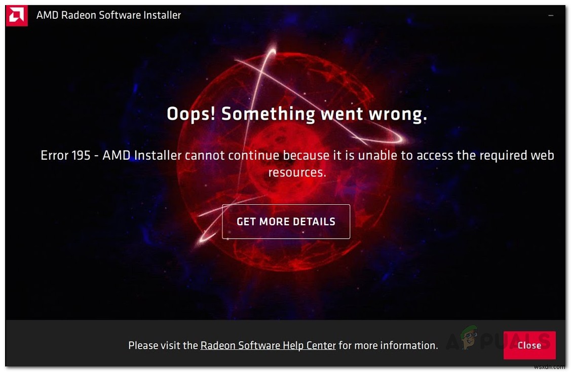 AMDインストーラーでエラー195「おっと!何かがおかしいです」が発生する原因と解決策