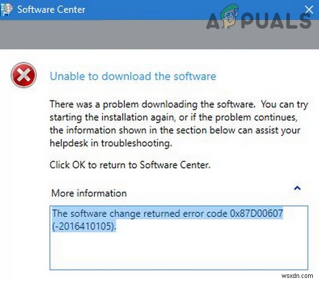 SCCMエラーコード0x87D00607（-2016410105）の原因と解決策を徹底解説