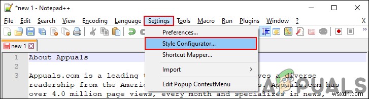 Notepad++でフォントサイズを変更・拡大縮小する方法