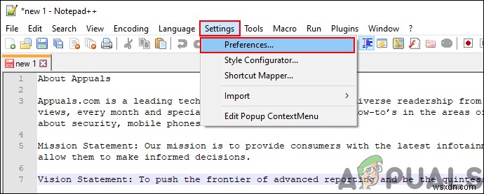 Notepad++でフォントサイズを変更・拡大縮小する方法