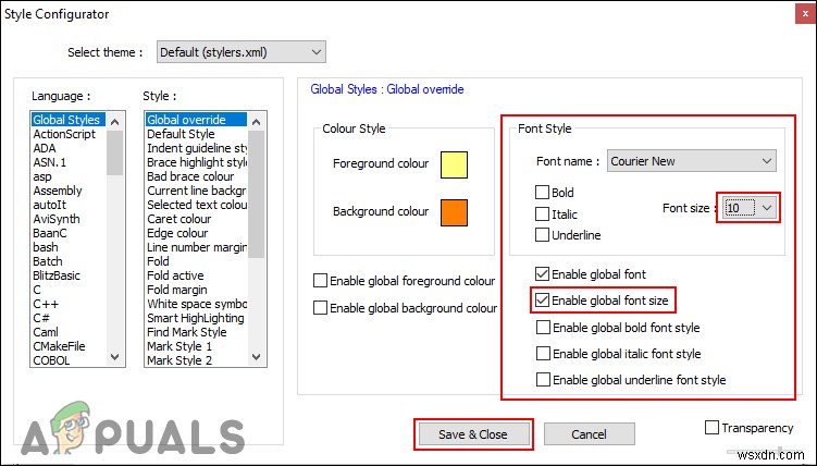Notepad++でフォントサイズを変更・拡大縮小する方法