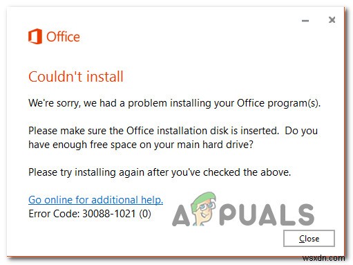 【解決】Officeインストールエラー30088-1021（0）の直し方｜Windows 10対応の簡単な修正手順