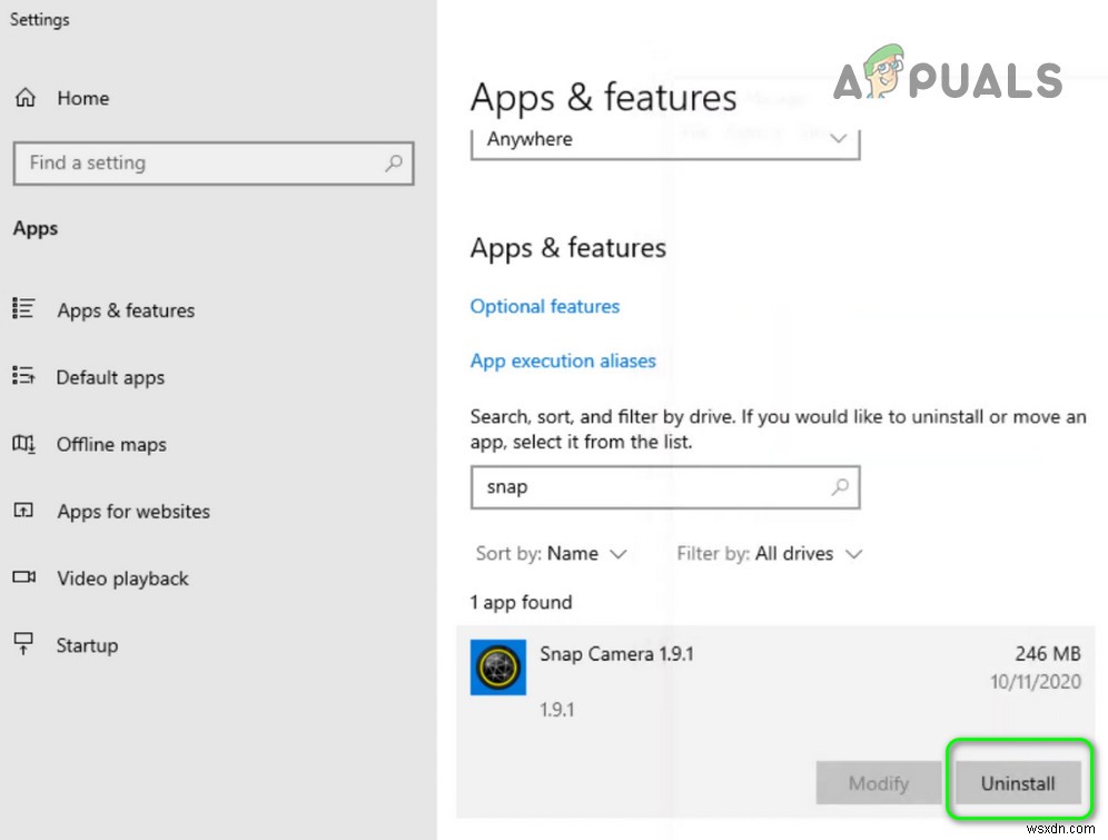 【解決】WindowsでSnap Cameraをアンインストールできないときの対処法