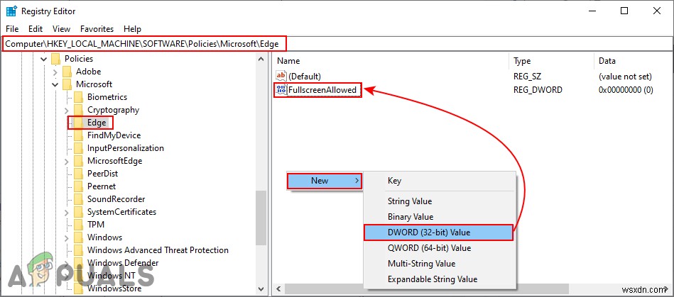 Microsoft Edgeでフルスクリーンモードを無効にする方法｜レジストリとグループポリシーの設定手順