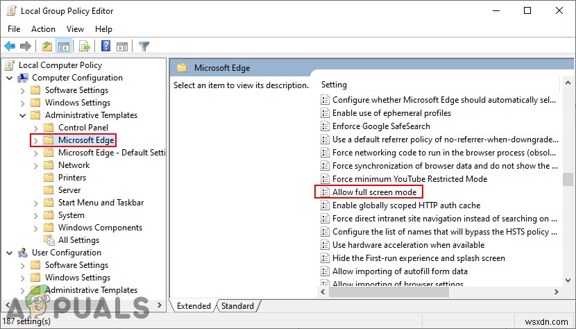 Microsoft Edgeでフルスクリーンモードを無効にする方法｜レジストリとグループポリシーの設定手順