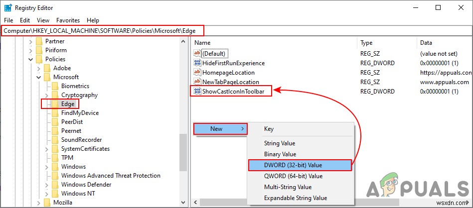 Microsoft Edgeのツールバーにキャストアイコンを追加する3つの方法