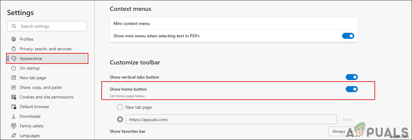 Microsoft Edge（Chromium版）のツールバーにホームボタンを追加・削除する3つの方法