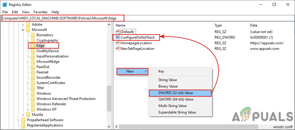 Microsoft Edgeの「トラッキング拒否（Do Not Track）」リクエストを設定する方法