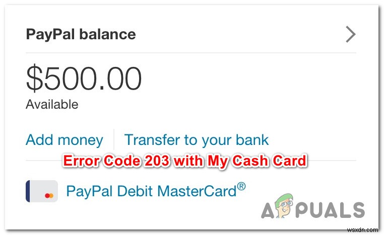 PayPalのエラーコード203を解決する方法|My Cashカードがチャージできない時の対処法
