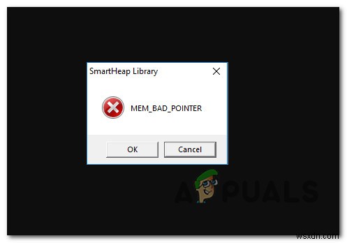 【修正】MEM_BAD_POINTERエラーの対処法（SmartHeapライブラリのポップアップ）