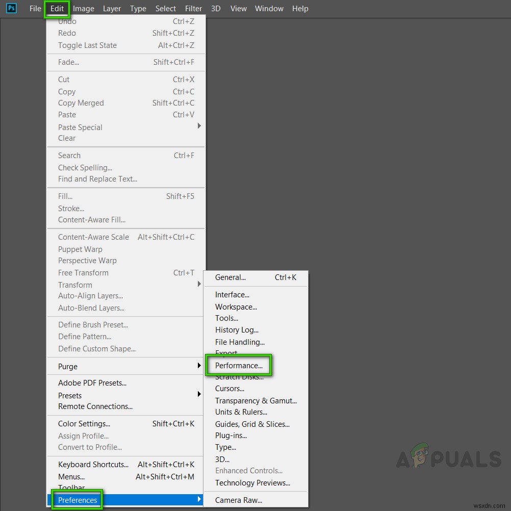 Windows 10でPhotoshopの「メモリ(RAM)不足」エラーを解決する方法