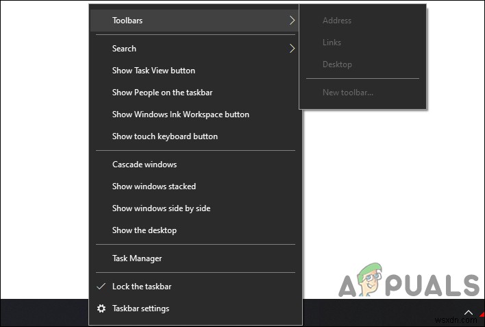 Windows 10で他のユーザーがタスクバーのツールバーを追加・削除できないようにする方法