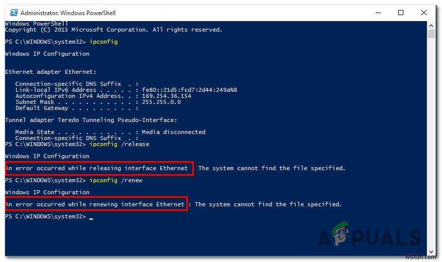 「インターフェイス Ethernet の解放中にエラーが発生しました」を解決する7つの方法