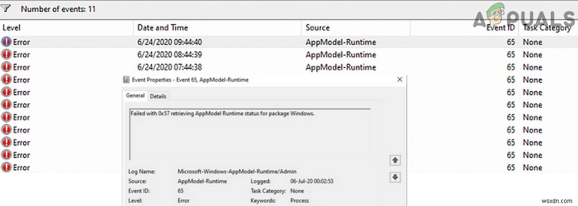 イベントID 65(AppModel-Runtime)エラーの原因と9つの解決策