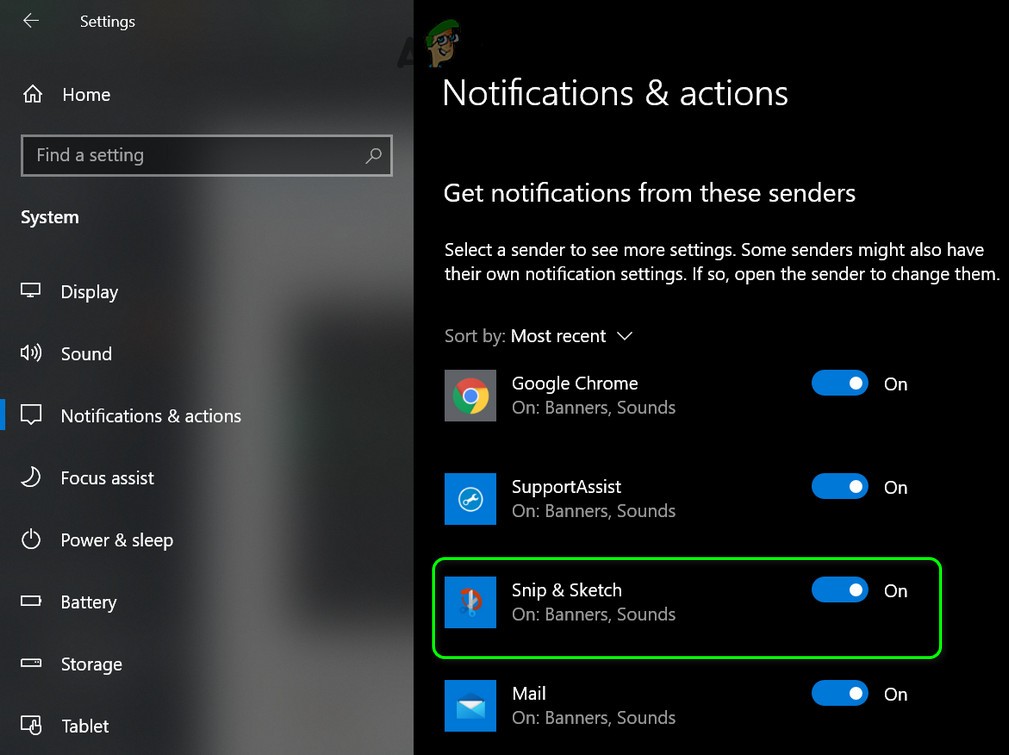 Windowsの「切り取り&スケッチ」ショートカットが使えないときの直し方