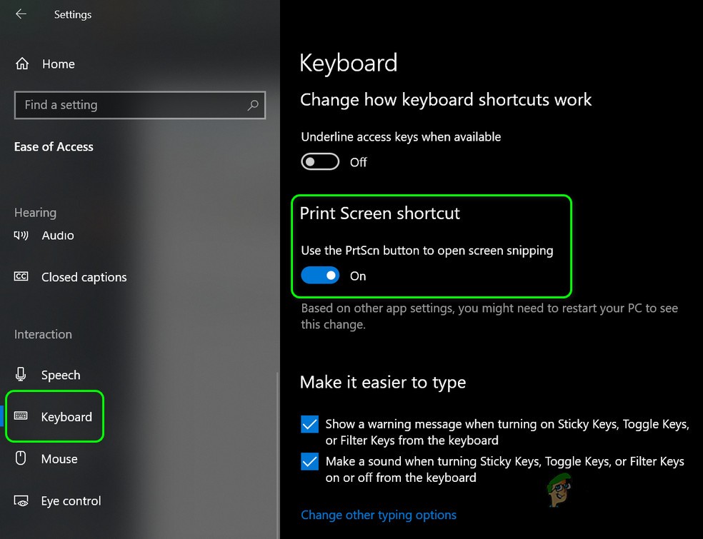 Windowsの「切り取り&スケッチ」ショートカットが使えないときの直し方