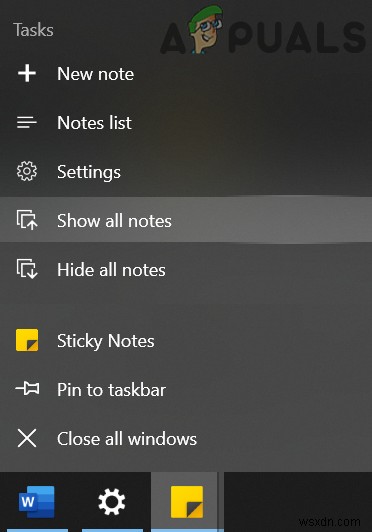 【解決】Sticky Notes(付箋)のアイコンがタスクバーで結合されないときの対処法